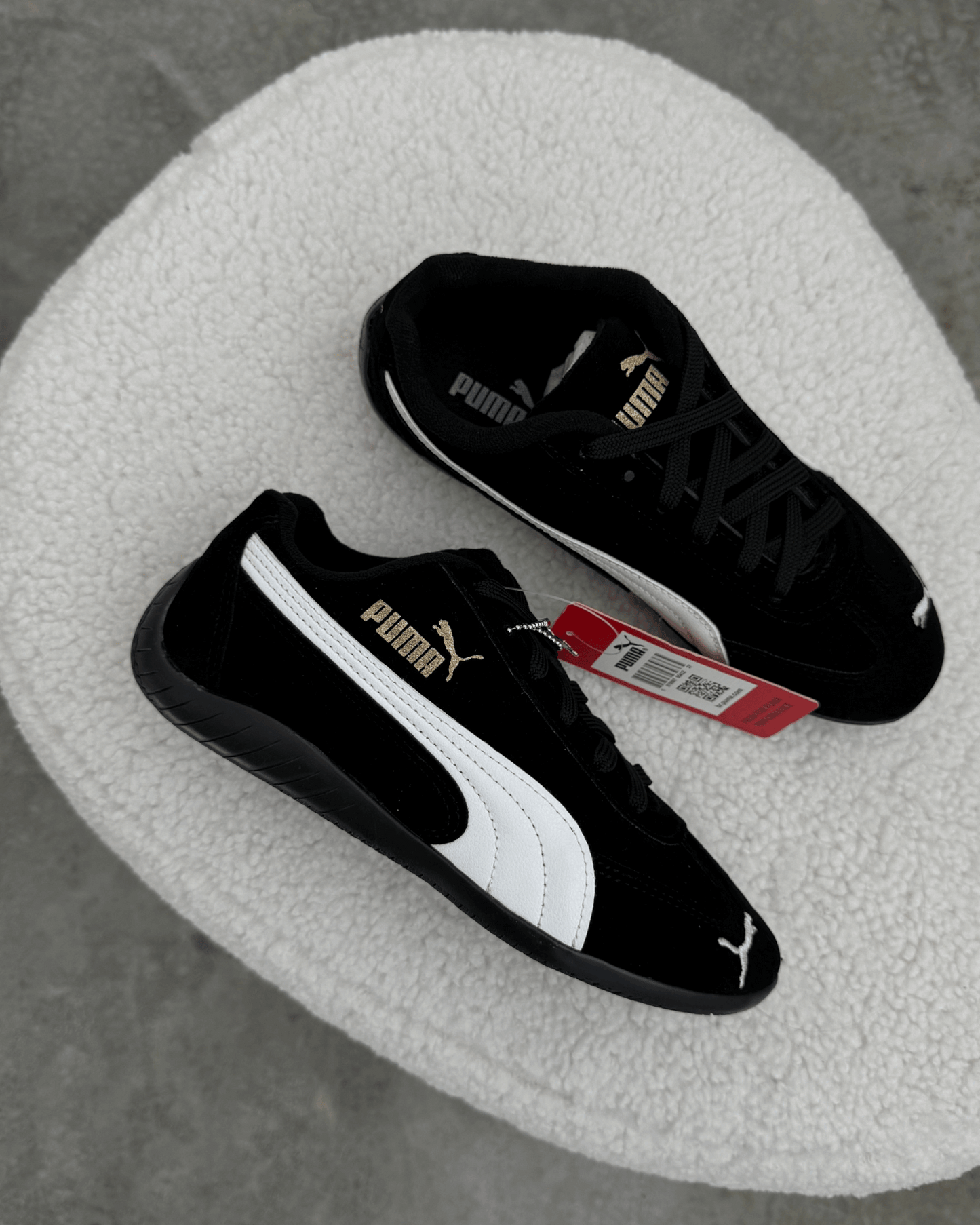 Tênis Speed Cat Preto Feminino em Suede