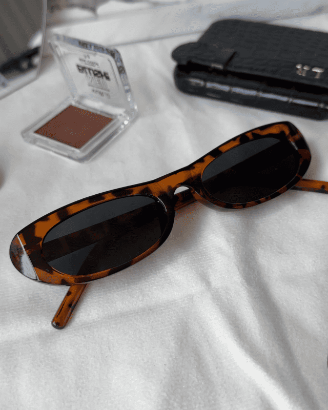 Óculos de Sol Hailey Feminino Estampa Tartaruga Retrô