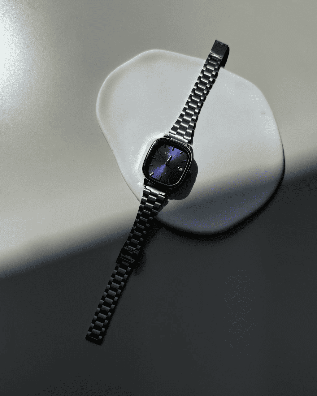 Relógio Casio Feminino Vintage Prata com Mostrador Azul