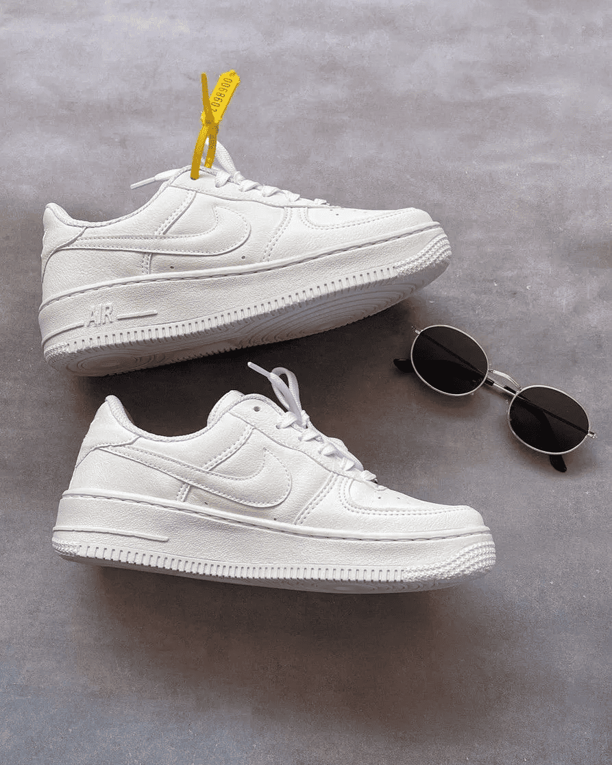 Tênis Air Force 1 Branco Feminino Casual Confortável e Estiloso