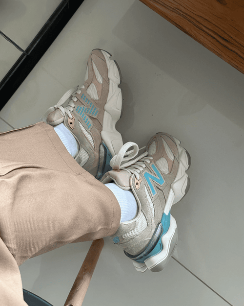 Tênis NB 9060 Bege Feminino em Camurça com Solado Anatômico