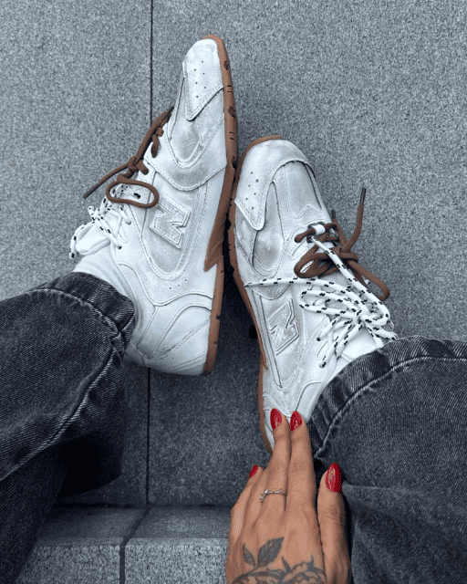 Tênis NB x MiuMiu 530 Off-White Retrô