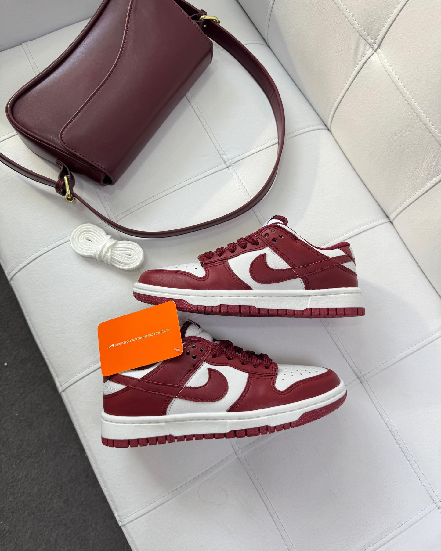 Tênis Dunk Vinho Feminino Casual