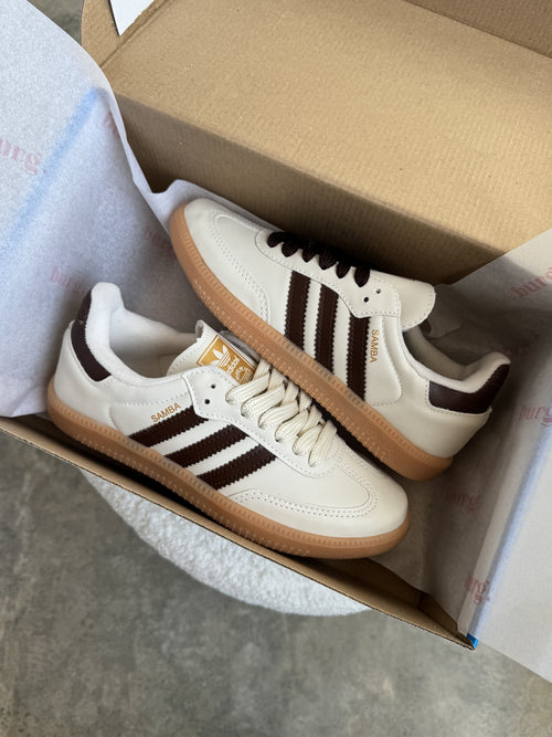 Tênis Samba Off Marrom Sintetico