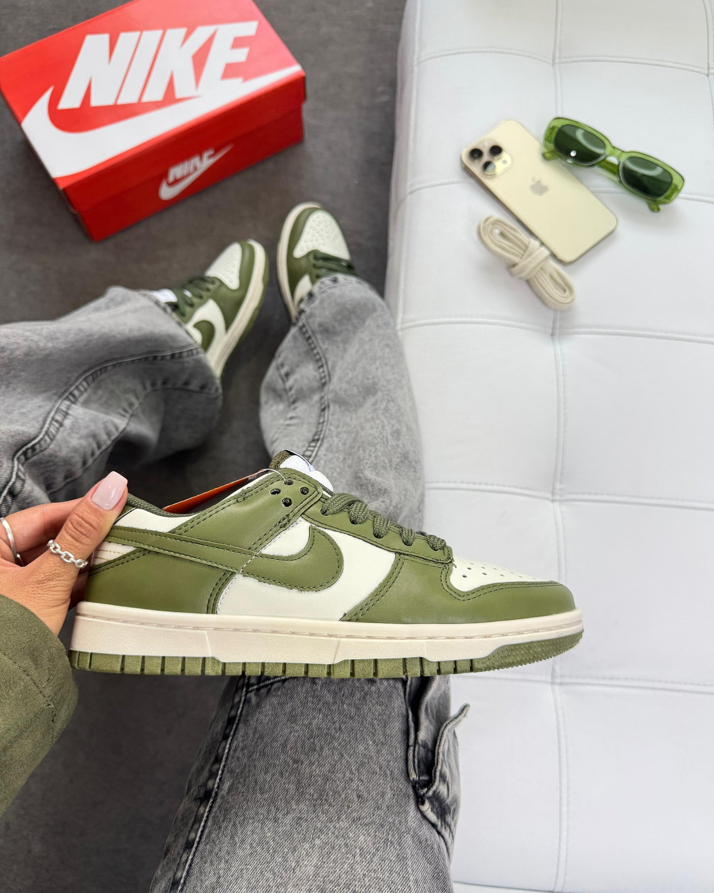 Tênis Dunk Verde Militar