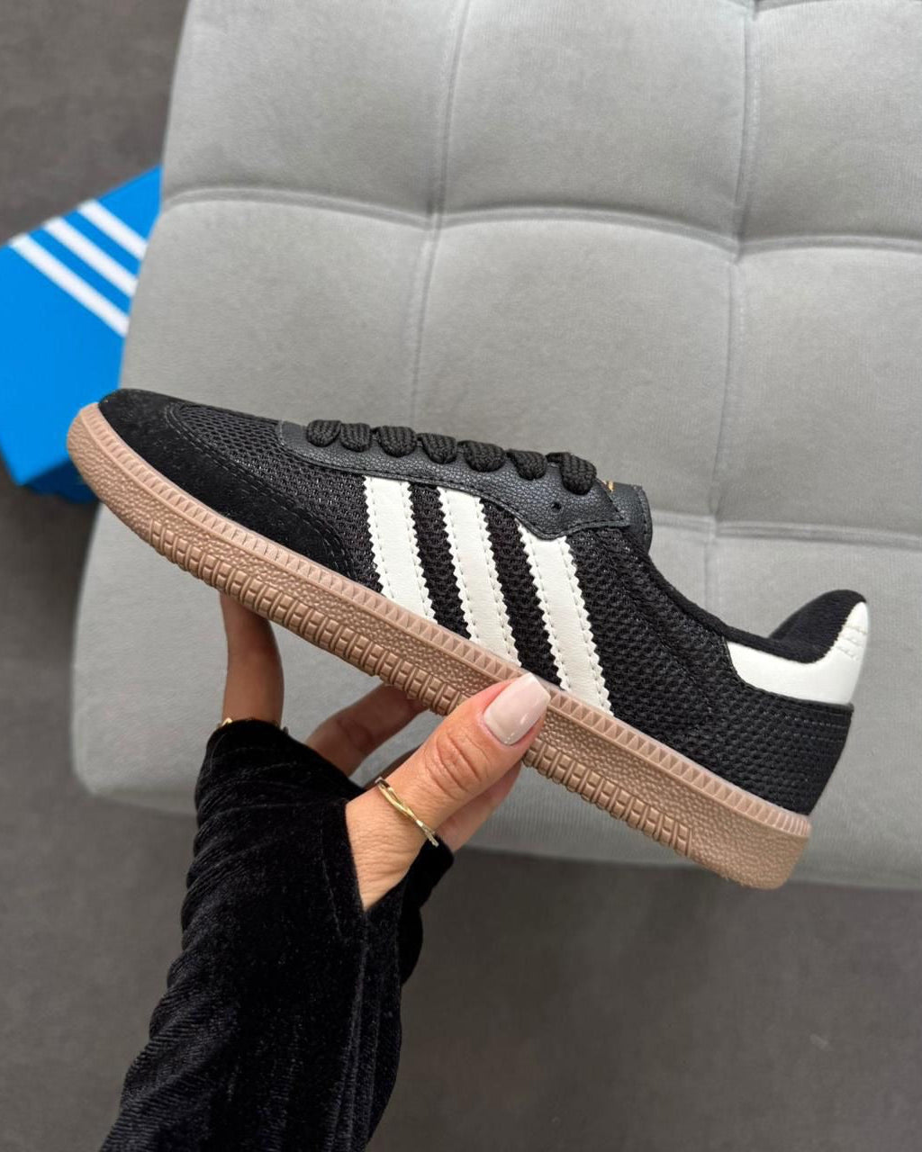 Tênis Samba Preto Sintético