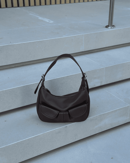 Bolsa Antonella Feminina em Couro Sintético com Duas Alças – Cores Preto e Marrom