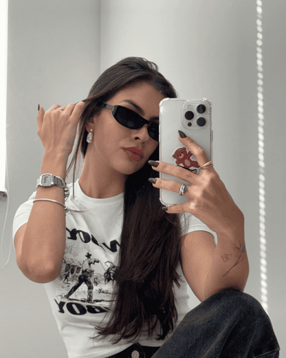 Óculos de Sol Hailey Feminino com Estilo Retrô