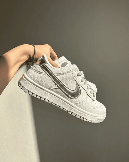 Tênis Dunk Branco Feminino Casual Clean e Confortável